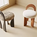 Stylish Shoe Benches Featuring Black And Wooden Legs With Patterned And White Padded Seats