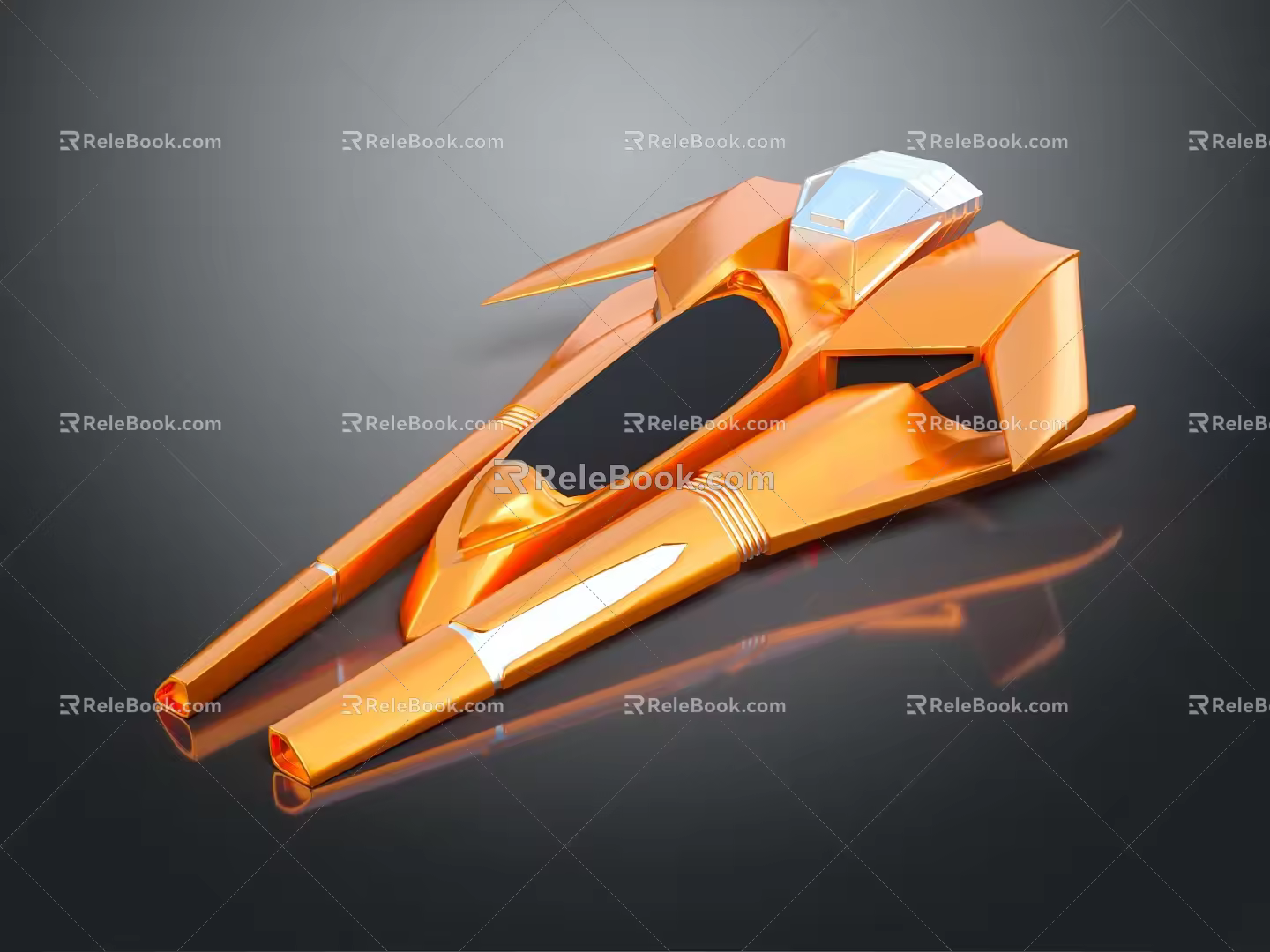 Modern Spaceship Spacecraft 3d model