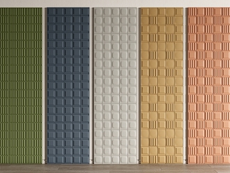 Modern siding tiled partition 3d model