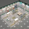 Modern Clothing Store Interior Design With Display Racks Shelves And Fashion Accessories