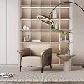 Modern single sofa 3d model