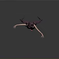 Anime Character With Rabbit Ears Purple Hair Black Bodysuit Gray Stockings And Pink Heels