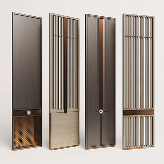 New Chinese-style partition screen partition 3d model