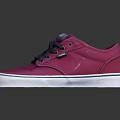 Vans Purple Canvas Casual Shoes With Dark Blue Laces And White Sole