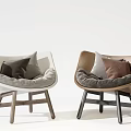 Modern Single Sofa Designs With Wooden Legs Different Colors And Throw Pillows