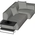 Modern Multiplayer Sofa 3d model