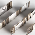 Modern Luxury Background Wall Design With Marble Panels And Wooden Frames