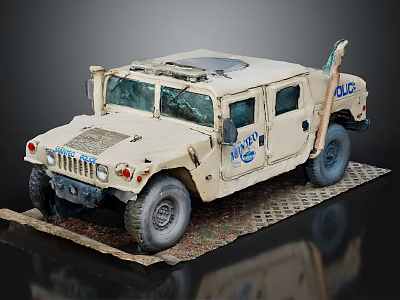 Hyundai off-road vehicle Hummer Hummer off-road 3d model
