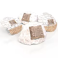 Traditional Architecture Models With Tile Roofs Wooden Windows And Stone Walls