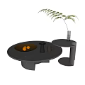 Modern baxter mother coffee table combination 3d model