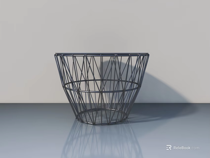 Pet Cabinet With Metal Wire Mesh Conical Structure For Indoor Use 3d model 