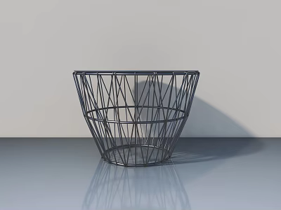 Pet Cabinet With Metal Wire Mesh Conical Structure For Indoor Use 3d model