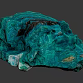 Green Crystalline Mineral Specimen With Rough Texture And Natural Formation