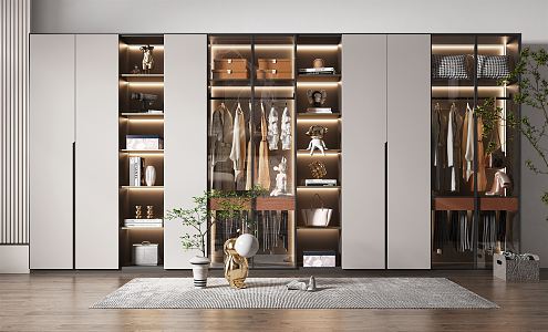 Modern wardrobe 3d model