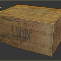 Vintage Wooden Crate Featuring KRAFT Lettering Distressed Wood And Metal Nails