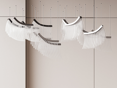 Modern chandelier 3d model
