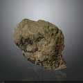Natural Raw Stone Material With Irregular Shape And Unique Brown Beige Red Texture 3d model