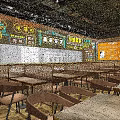 Kusuan Lufen Noodle Restaurant Bright Interior With Order Counter Seating And Signage