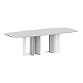 Modern Black Marble Table With Metal Legs And Natural Veins Design