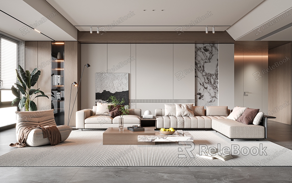 modern living room model