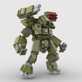 LEGO toy blocks Gundam robot mech 3d model