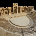 Classical Cultural Center Building With Columned Facade And Spacious Courtyard