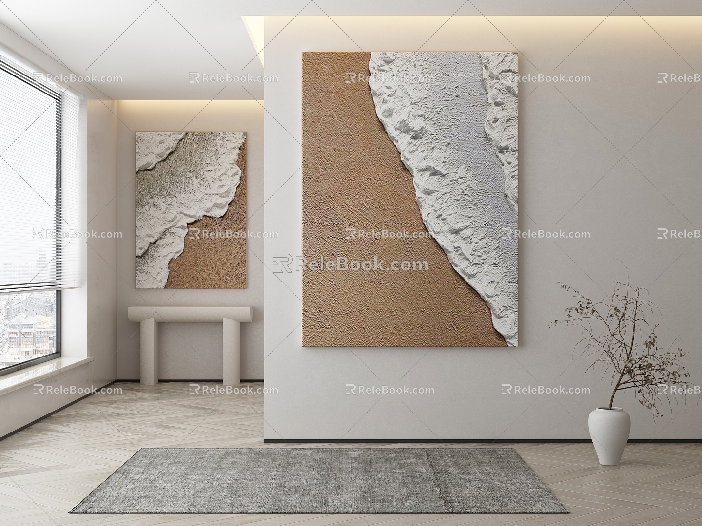 modern decorative painting 3d model