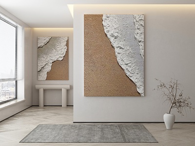 modern decorative painting 3d model