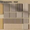 Wall Paneling Various Styles Materials Colors And Textures Display Collection 3d model
