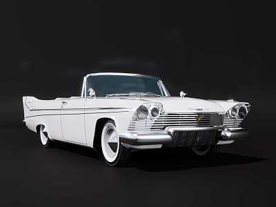 American Old Convertible 3d model