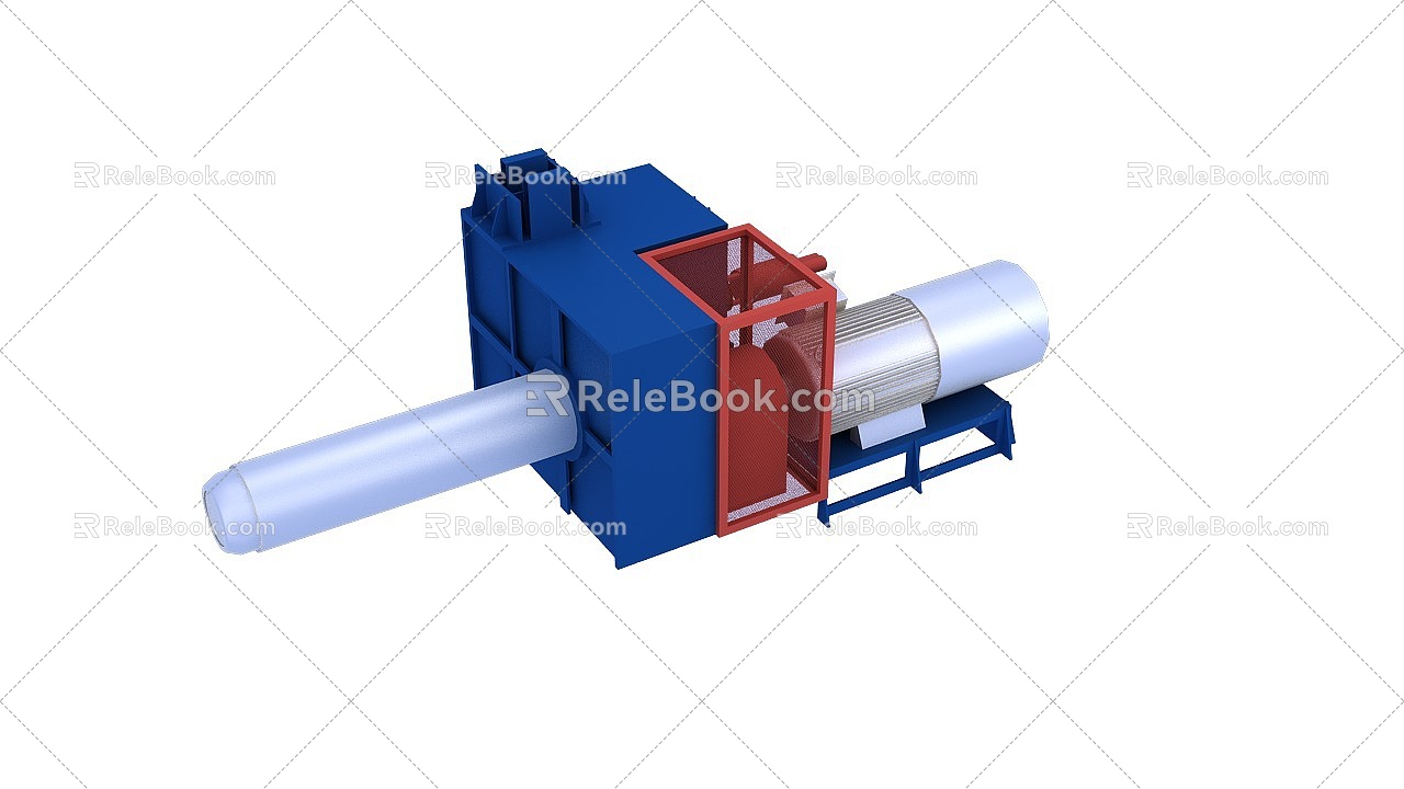 Uncoiler l industrial equipment 3d model