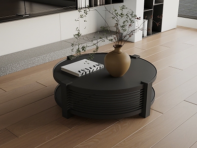 Modern round coffee table 3d model