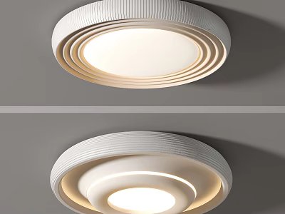 Modern Ceiling Lights With Different Circular Designs 3d model