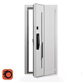Modern Aluminum Swing Door With Smart Lock And Sleek Handle Design