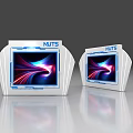 Display Cabinet Technology Display Cabinet Display Booth Display Wall Exquisite Exhibition Display Board Support Column 3d model