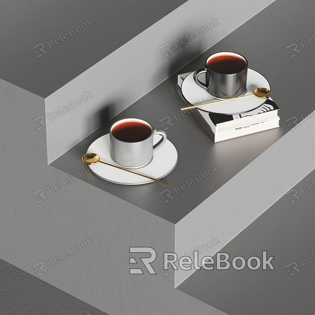 Modern coffee coffee ornaments model