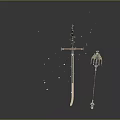 Scepter Ancient Scepter Cane Ancient Scepter Magic Scepter Metal Scepter Classical Scepter Magic Scepter 3d model