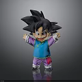 Cute Smiling Cartoon Character With Blue Outfit Purple Pants And Open Arms