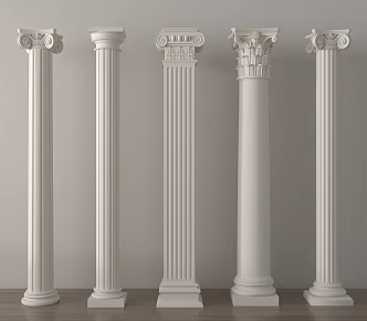 European Column Roman Column Stigma Gypsum Column 3d model