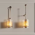 CCD wall lamp pendant lamp combination 3d model