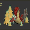 Modern Toy Chinese Dragon Dragon Dragon 3d model