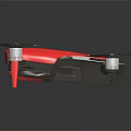 High Performance Foldable Red Drone With Four Propellers And Camera