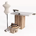 Modern Model Stool Basket Sewing Machine Ornaments Thin Thread Silk Thread Reel Thread 3d model