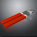 Adjustable Red Wrench Hardware Tool With Silver Metal Body And Non Slip Grip