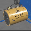 Yellow Cylindrical Industrial Equipment For Construction By SHANXI CIG With Lifting Gear