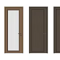 Modern Swing Doors With Various Styles Wooden And Glass Panel Design For Home