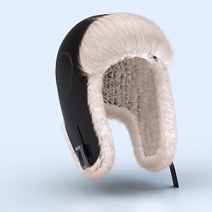 Hat Warm Hat Fluff Hat 3d model