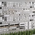 Modern switch socket combination mobile rail socket ground socket electric box visual air conditioning panel intelligent control panel 3d model