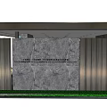 Modern Metal Pergola Structure With Green Grass And Relaxation Sofa Area