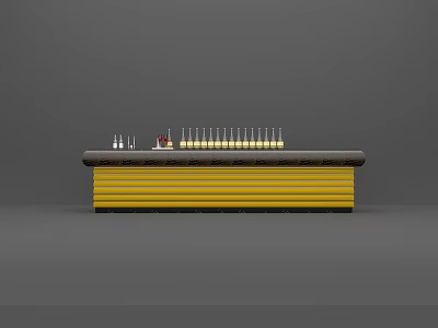 Modern European Bar Front Desk Combination Concert Hall Club Front Desk Reception 3d model